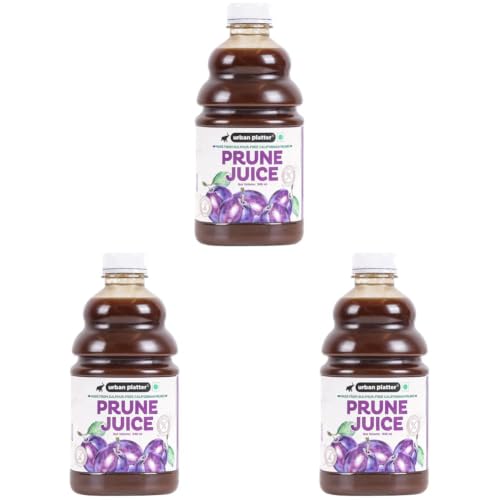 Image of Urban Platter Pure California Prune Juice, 946ml (No Added Sugar | Natural Digestive Support | Source of Antioxidants & Potassium | Preservative-Free) (Pack of 3)
