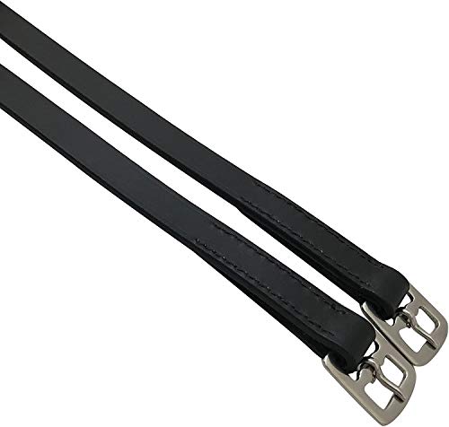 Harrington Marley HAND MADE LEATHER STIRRUP LEATHERS BLACK ADULT 54