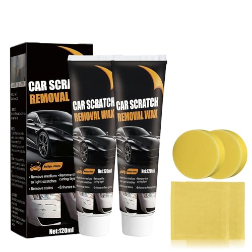 Car Scratch Repair Wax, 2026 New Upgrade Car Scratch Remover Wax with Sponge and Towel, Professional...