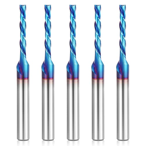 HQMaster 1/4" Downcut Spiral Router Bit (5 pack)