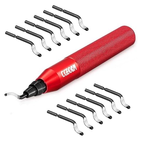 CGBOOM Deburring Tool with 12 HSS Blades Cover