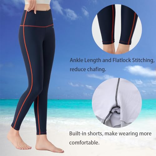 Image of Ubestyle Women's Swim Pants UPF 50+ High Waist Rash Guard Leggings