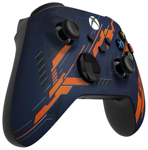 Image of Wireless Controller for Microsoft Xbox Series X /S & Xbox One - Custom Soft Touch Feel - Custom Series X /S Controller (X /S Orange Armor)