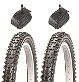 Amazon Vancom 2 Bicycle Tyres Bike Tires - Mountain Bike - 26 x 1.95 - With Schrader Tubes #ad