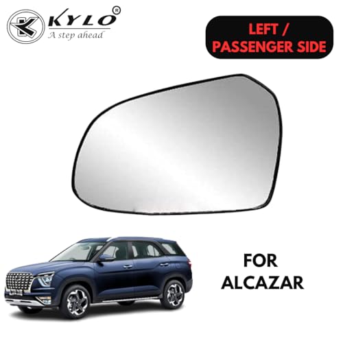 Image of Kylo Alcazar Passenger Side (Left Side) Car Side Mirror Glass /Tukdi /Sub Mirror Plate