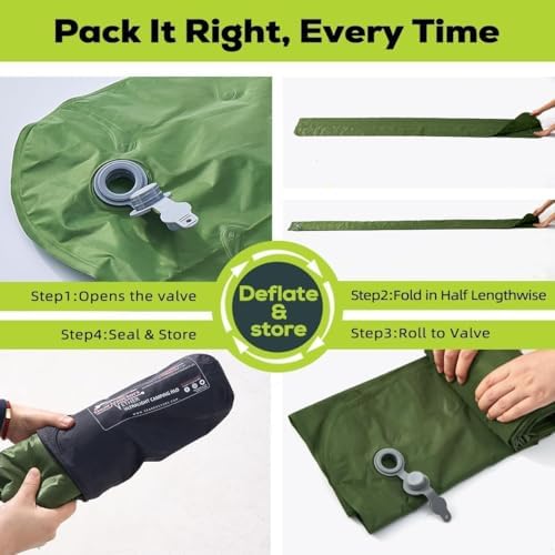 GEAR DOCTORS ® [500g] Ultralight Ether Camping Mattress Sleeping pad air Mattress Camping Sleeping pad Camp mat, matelas gonflable, Portable — view 9
