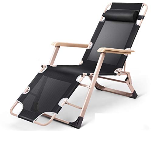 ZHDWM Folding Chair Siesta Bed Accompanying Bed Lounge Chair Lunch Break Office 100x118x66CM Folding chair