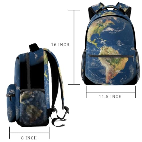 Sac de voyage décontracté planète et terre multicolore