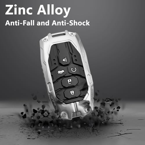 Funda de llavero de aleación de zinc pesada plata 4