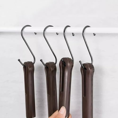 Pumuky S-Haken Schwarz, 20 Stück Edelstahl Metall Haken Zum Einhängen für Küche, Bad, Schlafzimmer und Büro