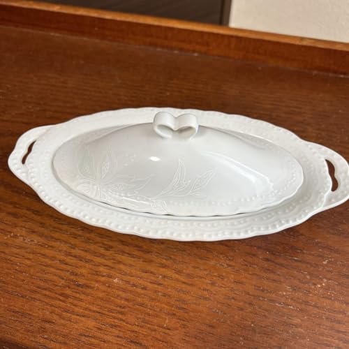 お菓子皿 たち吉 リッチフィールド ジャム バター皿 蓋付き 白のサムネイル