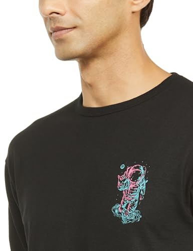 Image of Noble Monk Men's Round Neck Half Sleeve Oversized Printed Tshirt