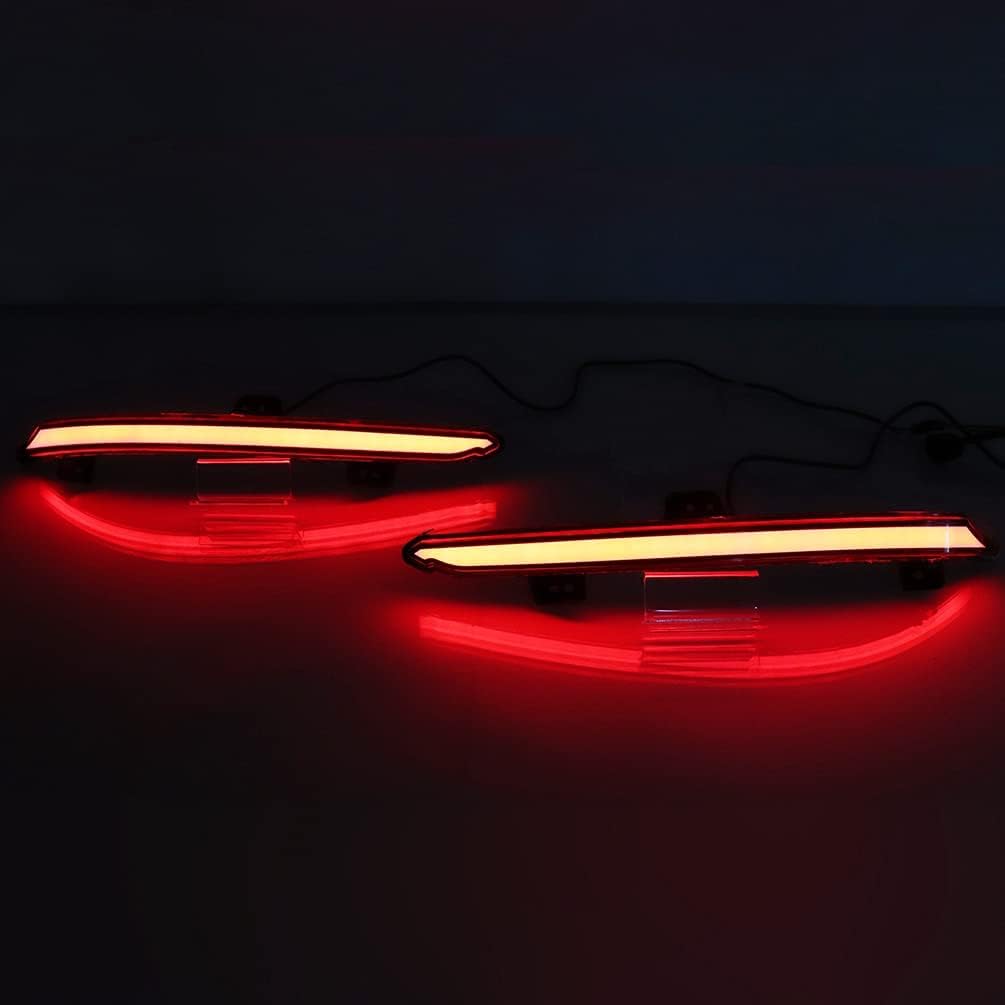 LED Rear Bumper Reflector Tail Lights Turn Signal Sequential Flashing Brake Driving Fog Lamps Accessories Kit Compatible With Honda Accord 10th 2018 2019 2020 2021 2022