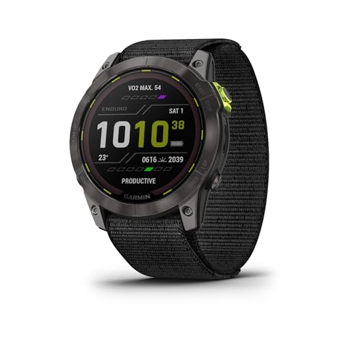 Garmin Enduro™ 2 (MPX) Ultraperformance Watch, Comes with Nylon and Silicone Band, Long-Lasting GPS Battery Life, Solar Charging, Preloaded Maps