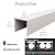 SUZEPER PVC Pipe Cover for Ducting Venting Pipes, U Shape Indoor Outdoor Pipework Concealer Hider, Kitchen Gas Lines Cords Hider Pipework Covering Enclosure(W15cm-L100cm/39.4in, White)