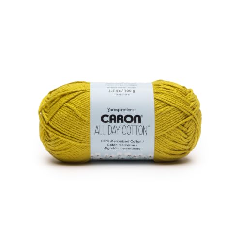 Image of Caron All Day Cotton Yarn for Crocheting, Mmm Mango, 3-Pack