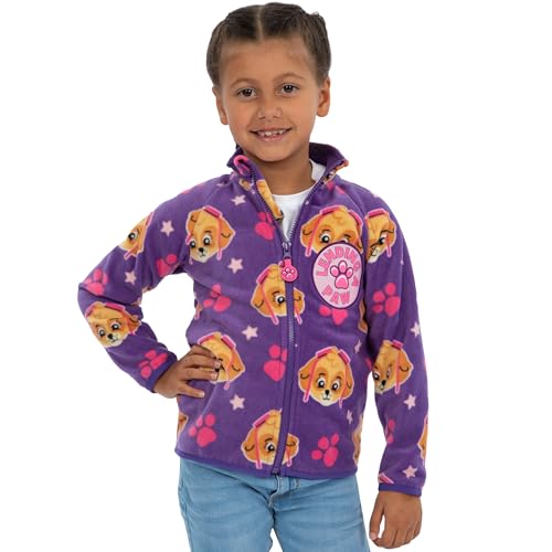 Paw Patrol Jacket | Girls Fleece Zip Up Jacket | Skye Girls Jackets| Sizes 2T To 82