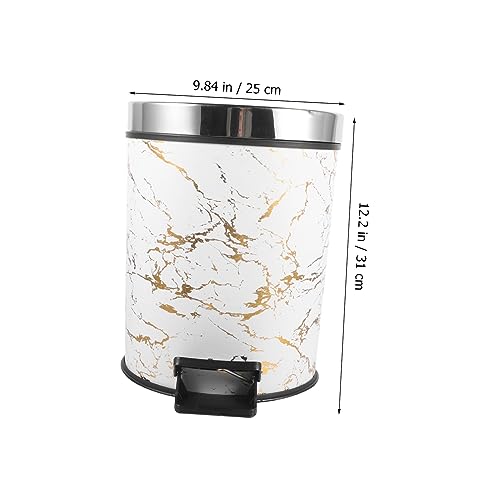 Caneca de basura de pedal 8L para cocina y baño miniatura 5