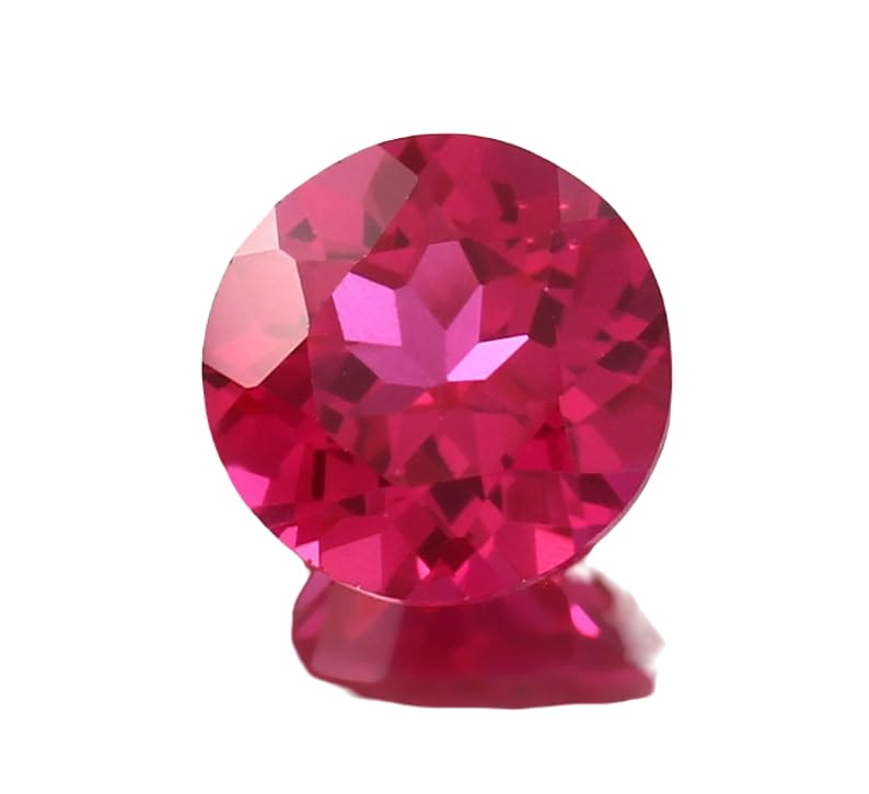 Rubis du Mozambique de qualité supérieure, gemme ronde de 10 mm pour bague haute joaillerie