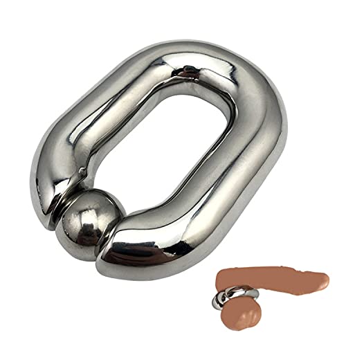 SeLgurFos Hodensack Gewicht Anhänger Penisring, Edelstahl Hodenringe FüR MäNner Metall Edelstahl Hoden ÜBung Sex Toys für Männer Ejakulationsverzögerung (big)