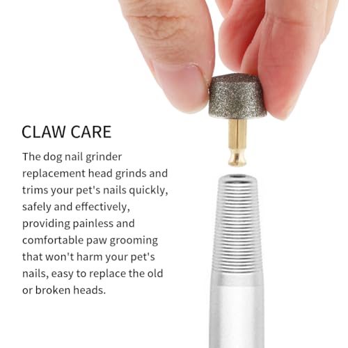 Dognailgrinderreplacementheaddiamondtipsdrillbitpetnailgrindingwheelprofessionaldogandcatsclawsmoothinggrinderbitsforelectricpetpawtrimmersize4pcs  Cucciolini Doodles   cucciolini doodles