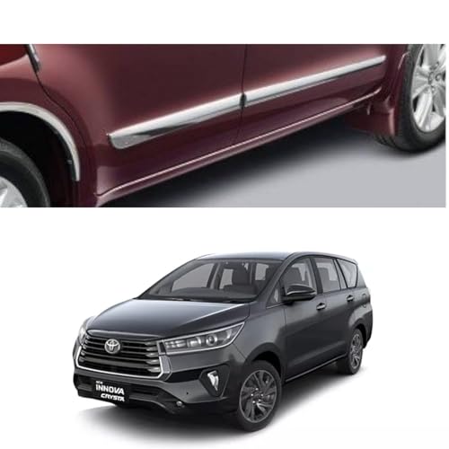 Image of Car Door Body Side Beading /Molding /Cladding for Toyota Innova Crysta 2016 Set of 04