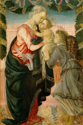 Affiche Botticelli Marie et enfant pour une décoration de salon élégante