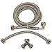 Eastman 41025 Steam Dryer Installation Kit, Stainless Steel Hoses, 6 ft Long