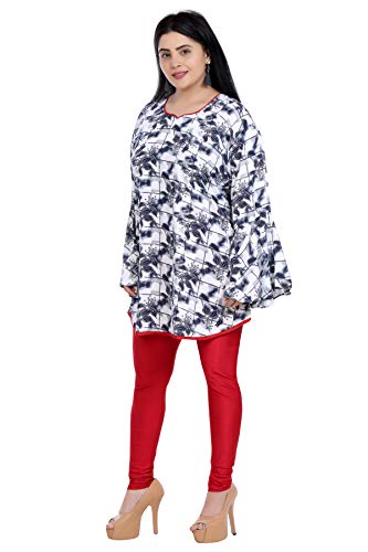 Image of Zen Women's A-Line Short Kurti Plus Size Size 50 to 56 (Size Up to 8XL)