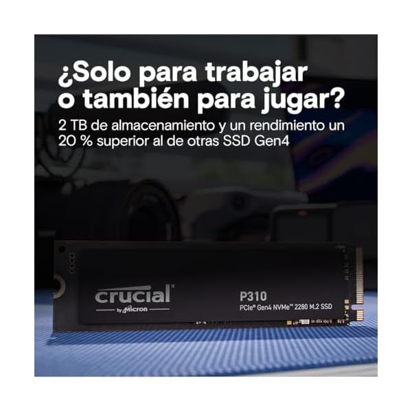 Crucial P310 1TB PCIe Gen4  M.2 SSD Hasta 7.100 MB/s, - Image 4