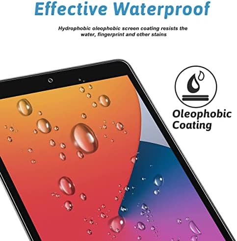 XunyLyee Compatible with iPad 10.2 inch Screen Protector (2021/2020 / 2019 Model, 9th / 8th / 7th Generation), for iPad 7th / 8th / 9th Gen Tempered Glass Film Anti-Scratch