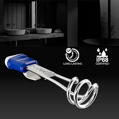 Image of Crompton IHL 251 1500-Watt Immersion Water Heater with Copper Heating Element and IP 68 Protection