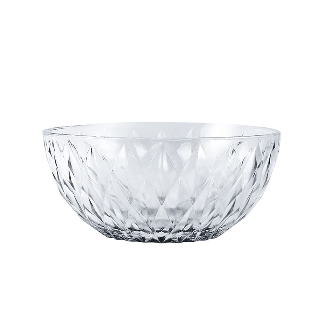 Large Salad Bowls Soup Bowl Transparent Glass Bowl Vegetable Salad Bowl Home Snack Dried Fruit Dessert Bowl Suitable for Fruit, Soup, Pasta Bowls for Kitchen Serving Bowl for Salads, Fruit, (Color :