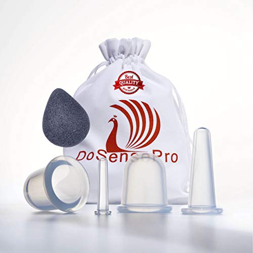 Facial Cupping Set by DoSensePro – Anti-Aging Face and Body Massager. Natural Face