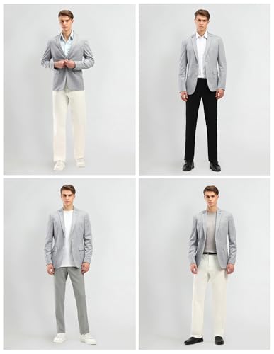 Image of Arrow Textured Slim Fit Blazer for Men - Button Closure Formal & Casual Wear Mens Blazer