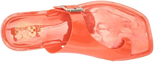 Vince Camuto Women's Jicarlie Buckle Jelly Slide Sandal, Sunset Orange, 10 | Image 4