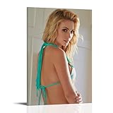 YUYUMEGDE Bryana Holly Model Art Poster dcoratif sur toile pour salon, chambre  coucher, impression d'image moderne, dcoration de salle familiale, 40 x 60 cm