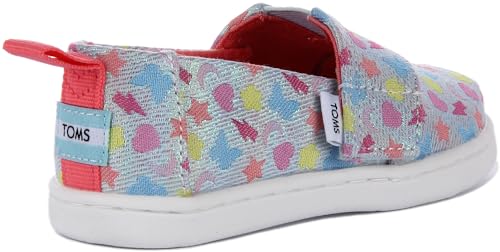 Image of TOMS Kids Tiny Alpargata Washed Dinos (Toddler /Little Kid)