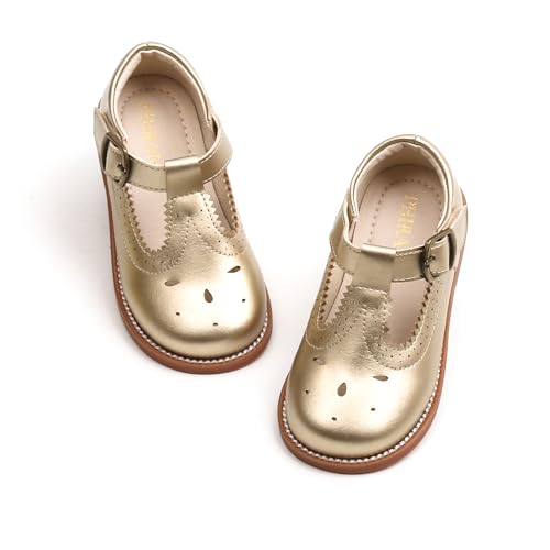 Image of PHIRAMIN Toddler Girl Mary Jane Dress Shoes-Little Girl School Uniform Shoes for Wedding Party