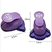 Fascola Pack of 6 Embossing DIY Corner Paper Printing Card Cutter Scrapbook Shaper Large Embossing Device Hole Punch Kids Handmade Craft Gift YH01,Random Design and Color