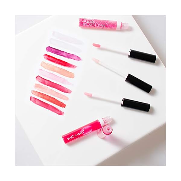 wet n wild MegaSlicks Lip Gloss, Ultra-Glossy, Vitamin-E Enriched, Ultra-Gloss High Shine Moisturizing, Cruelty-Free & Vegan - Rose Gold