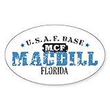 CafePress MacDill Air Force Base Oval Sticker (50 Pk) Sticker (Oval 50 pk)