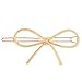 Produktbild Baoblaze Metall Haarklammer Haarspange Boeknot Schleife Haarclip Haarschmuck Kopfschmuck für Damen Mädchen - Gold
