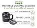 Paw Plunger for Medium Dogs – Portable Dog Paw Cleaner for Muddy Paws – This Dog Paw Washer Saves Floors, Furniture, Carpet and Vehicles from Paw Prints – Soft Bristles, Convenient Cup Handle, Black