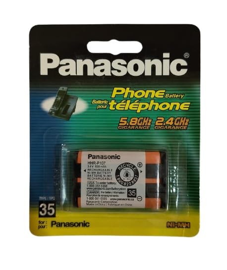 Compatible with Panasonic HHR-P107 3.6V 650mAh Ni-MH Rechargeable Battery for Cordless Phone (Pack of 1)-image-2