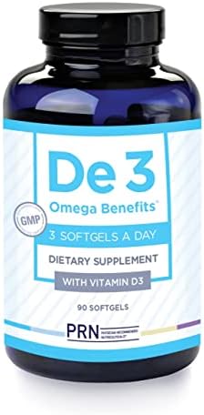 PRN De3 Dry Eye Omega 3 Fish Oil –Support for Eye Dryness – 2240mg EPA & DHA Supplement in Natural Triglyceride Formula – New & Improved Formula for Healthy Eye Care-3 Serving per Day, 1 Month Supply