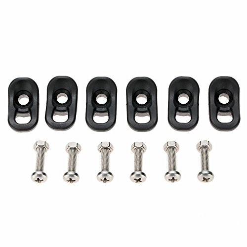 LIANGYAN 6pcs caiaque ilhós Kit fixo na parte superior para proteger o Deck Deck de segurança linha