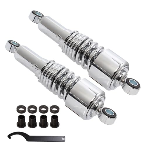 Amortisseur moto chrome 267 mm de haute finition pour customisation Touring - 3