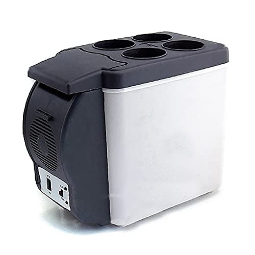 FHRKA Nevera para el automóvil, 6L Mini refrigerador de automóvil portátil de automóvil eléctrico Calentador de Calentador de Calentador para Conducir
