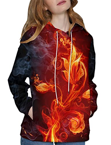 Yajooey Hoodies For Men Graphic 3D Pullover Mens Hoodie Novelty Print Hooded Sweatshirts Women Colorful Hoody X-Large #TOP2